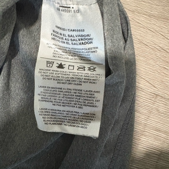 Nike Women's Charcoal V-Neck Tee - Picture 3 of 4